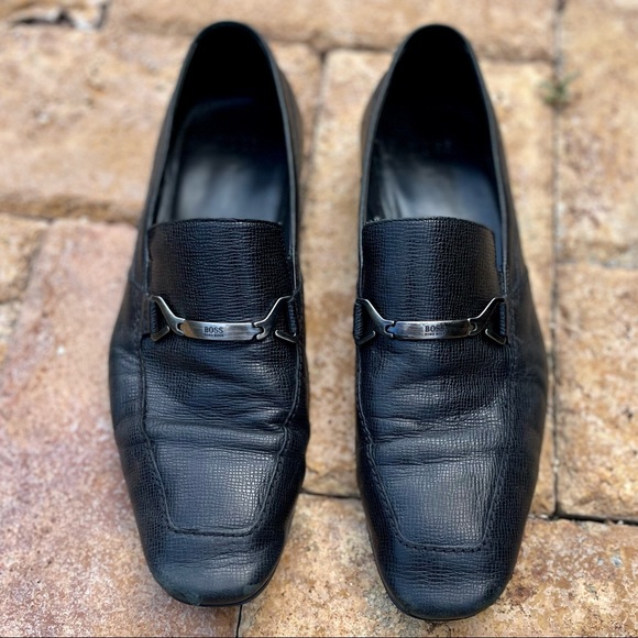 Hugo Boss Leather Dress Shoes Sz 10 - Picture 2 of 7